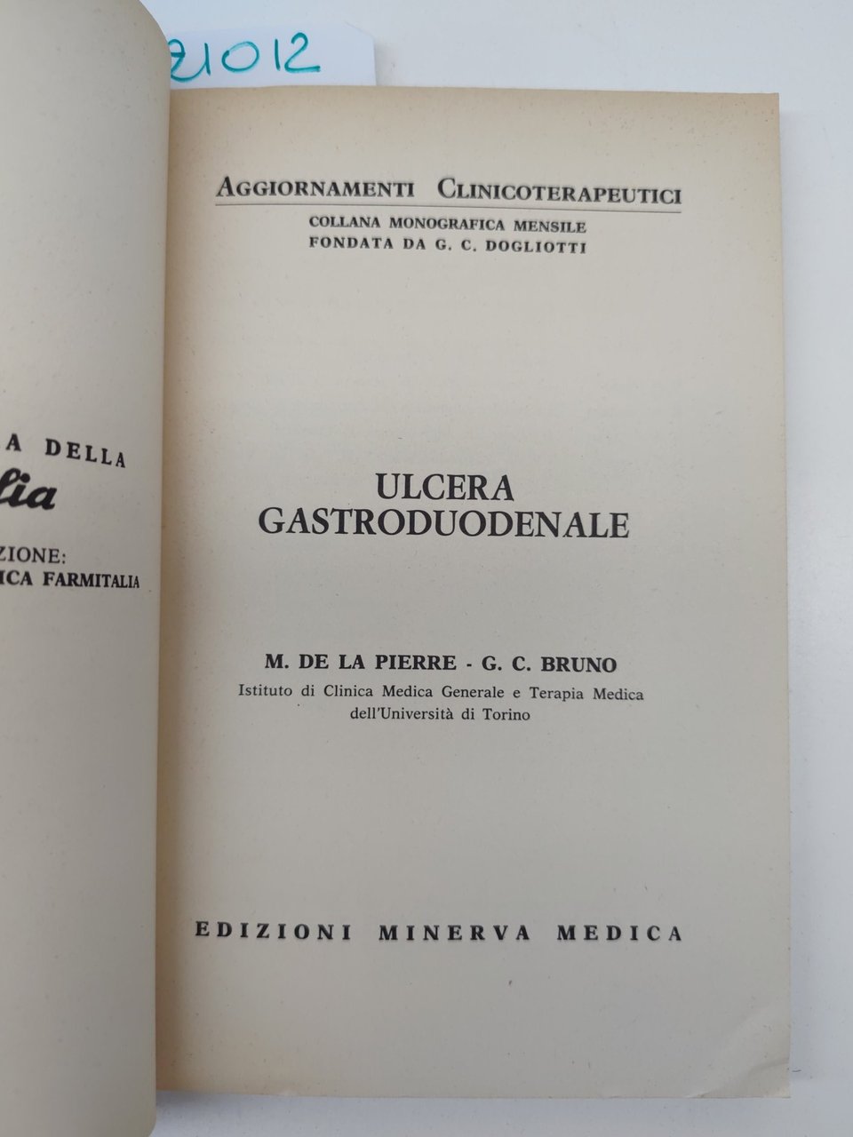 La Pierre Bruno Ulcera gastro duodenale Minerva Medica 1969