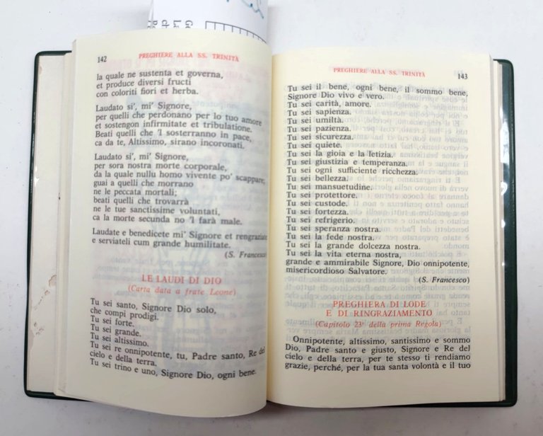 La preghiera di Francesco Terz'ordine francescano 1975