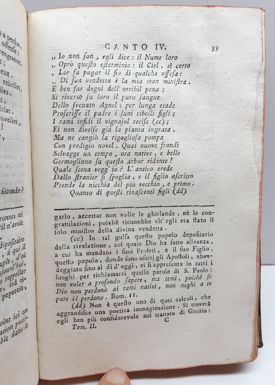 La Religione poema di M. Racine Gaspare Cassola 1∞ edizione …