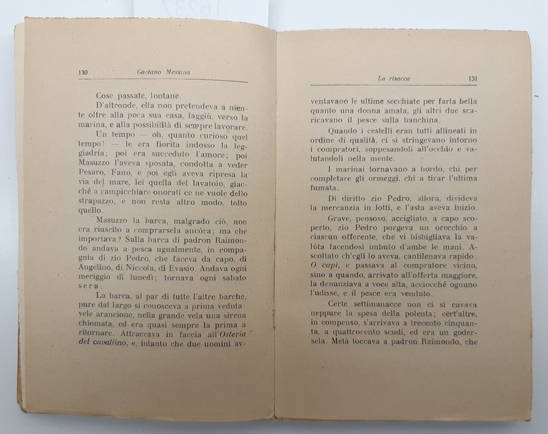 La Risacca Novelle di Gaetano Messina Biancardi 1927