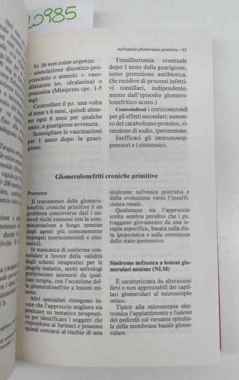 La terapia medica delle malattie del rene e delle vie …