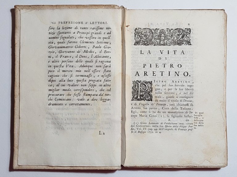 La vita di Pietro Aretino scritta dal Conte Gianmaria Mazzucchelli …