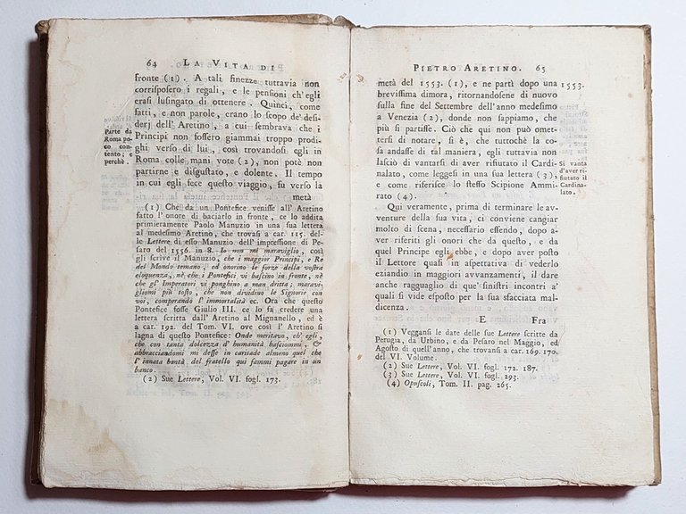 La vita di Pietro Aretino scritta dal Conte Gianmaria Mazzucchelli …