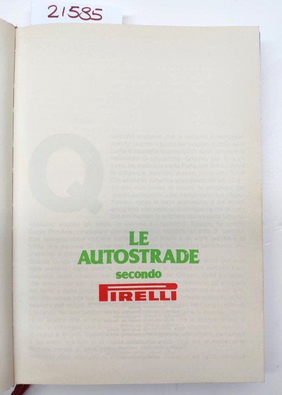 Le autostrade secondo Pirelli Varia Club 1982