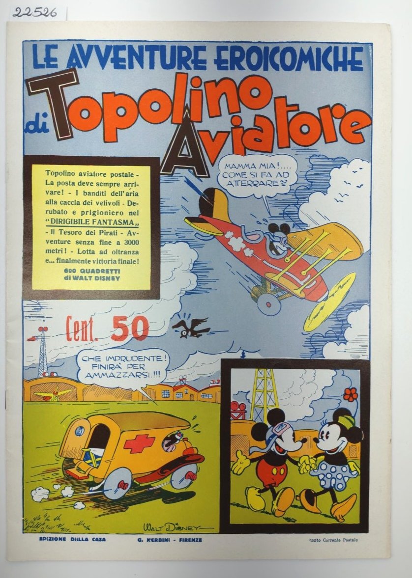 Le avventure di Topolino aviatore Nerbini ristampa anastatica