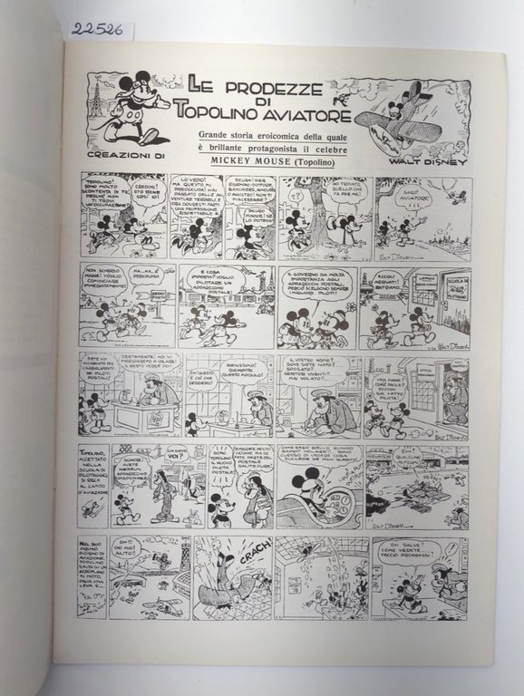 Le avventure di Topolino aviatore Nerbini ristampa anastatica