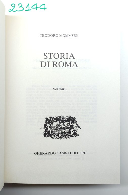Le grandi opere storiche Teodoro Mommsen Storia di Roma 6 … | Immagine Gallery 7
