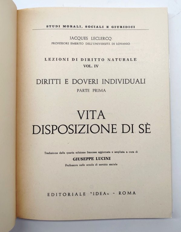 Leclercq Lucini 5 volumi Diritto e Società La Politica La …