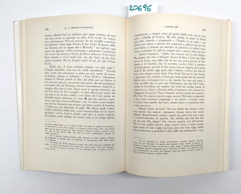 Lettere Di S. Gemma Galgani Ristampa dell'ediz. 1941 Ermenegildo Pellegrinetti