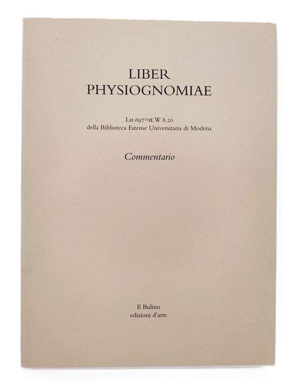 Liber Physiognomiae Lat.697 =a W. 8.20 Biblioteca Estense Il Bulino … | Immagine Gallery 13