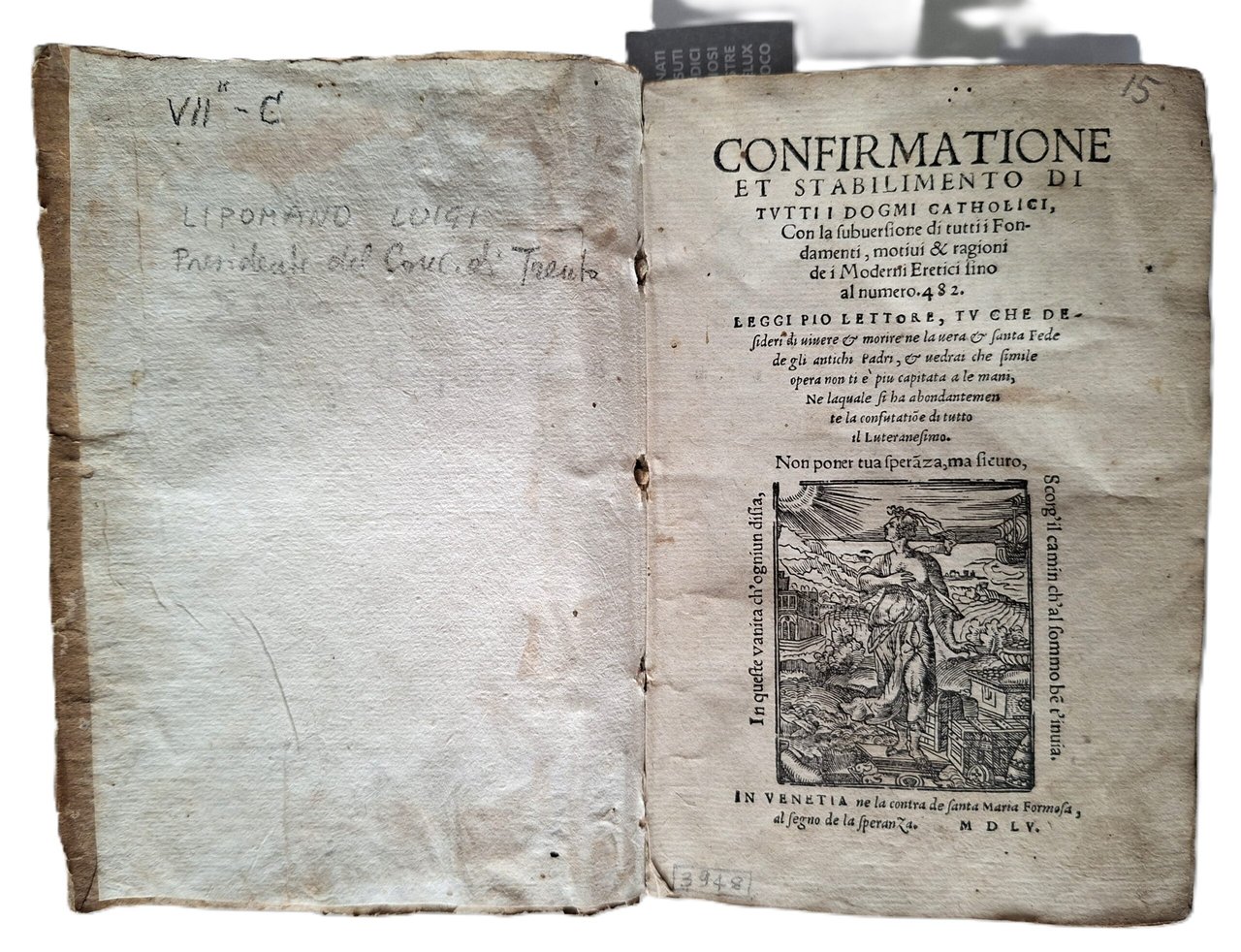 Libro antico Cinquecentina Confirmatione et Stabilimento di tutti i dogmi …