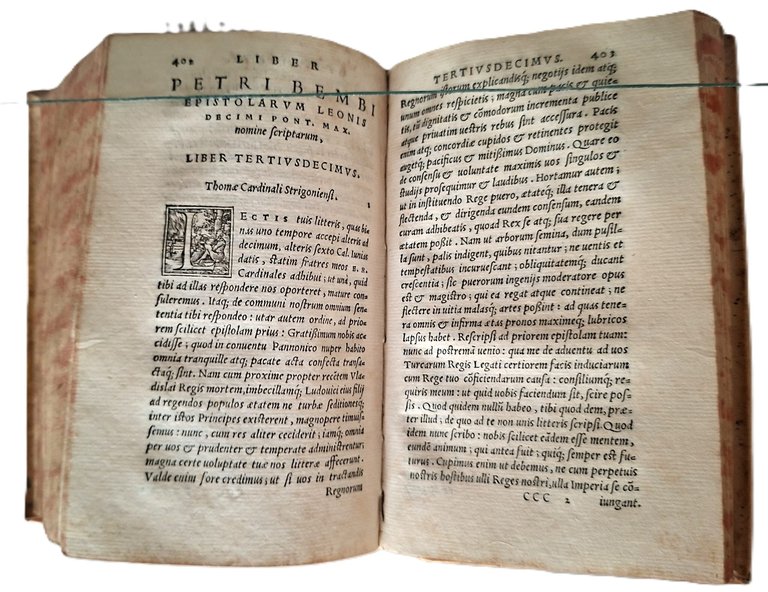 Libro antico Cinquecentina Epistolarum Familiarum, Libri VI Venezia 1552