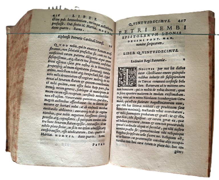 Libro antico Cinquecentina Epistolarum Familiarum, Libri VI Venezia 1552