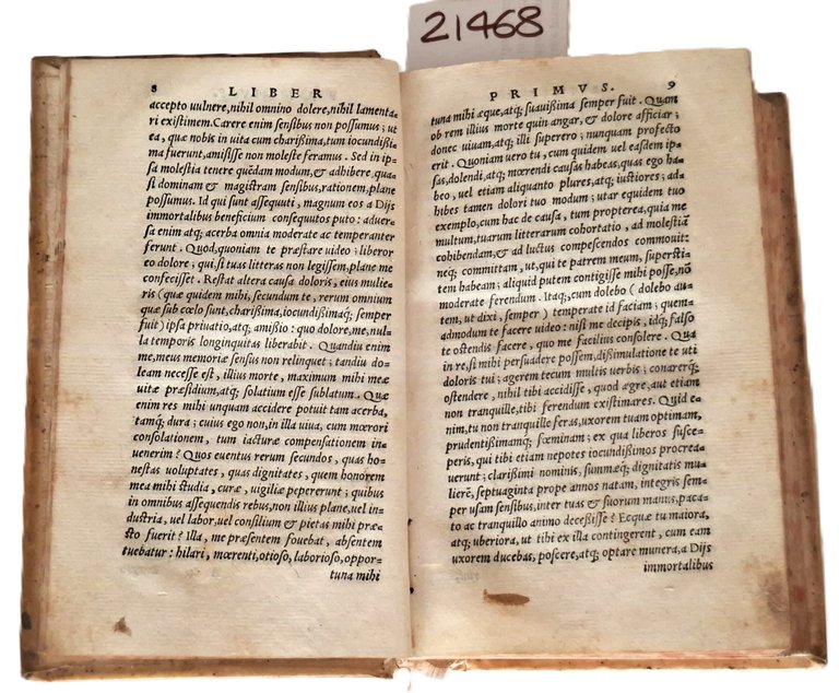 Libro antico Cinquecentina Epistolarum Familiarum, Libri VI Venezia 1552