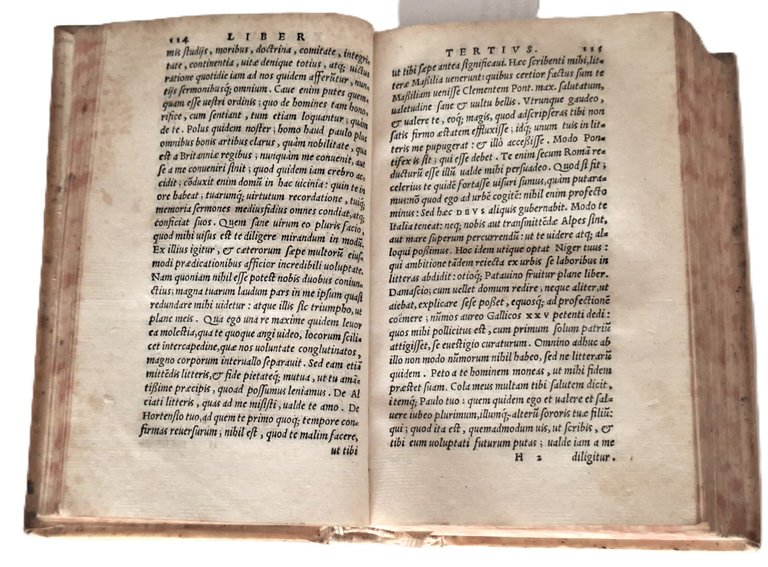Libro antico Cinquecentina Epistolarum Familiarum, Libri VI Venezia 1552