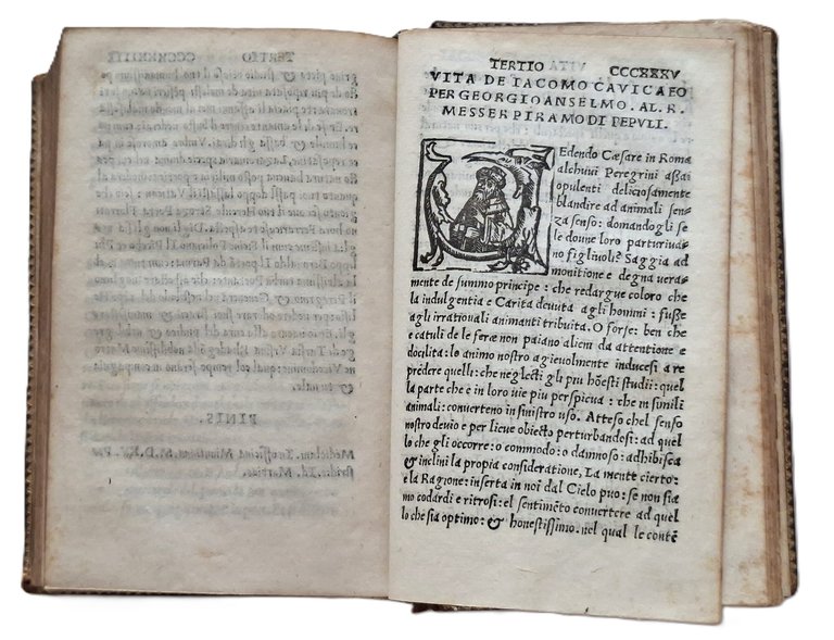 Libro antico Cinquecentina Post Incunabolo Libro del Peregrino 1515