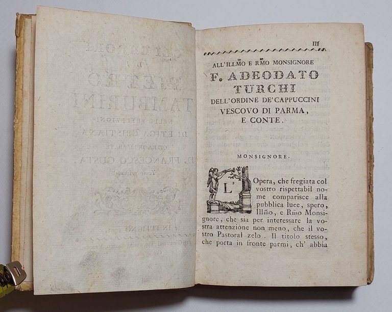 Libro antico Gli errori di Pietro Tamburini 2 tomi + …