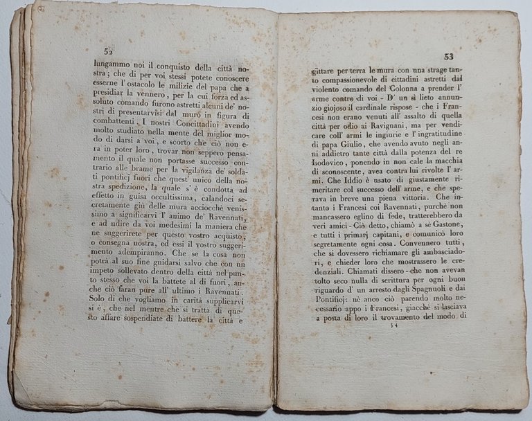 Libro antico Ravenna dall'anno 1500 sino all'anno 1513 In volgare …