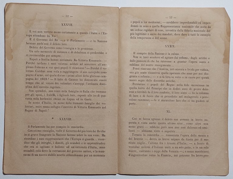 Libro antico Risorgimento Cavour o Garibaldi? dell'avvocato Pier Carlo Boggio …