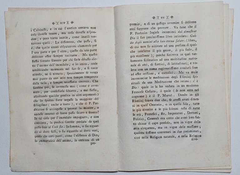 Libro antico Settecentina Lettera ad un illustre prelato…sopra il predicare …