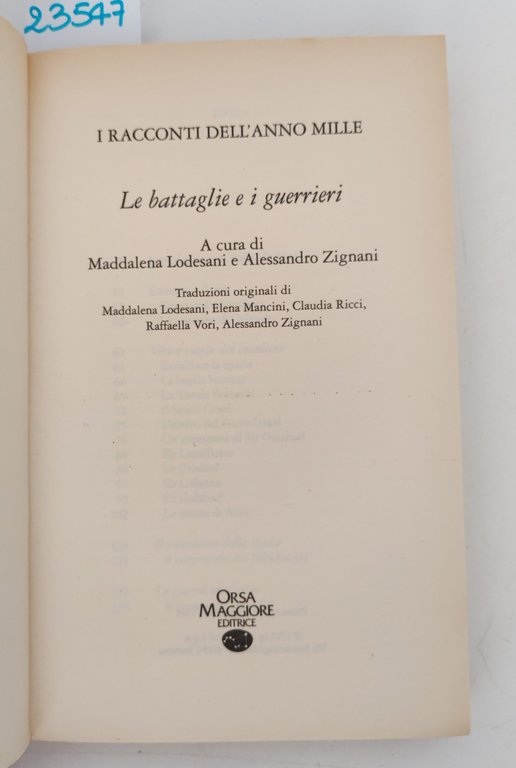 Lodesani Zignani I racconti dell'anno mille Le battaglie e i … | Immagine Gallery 3
