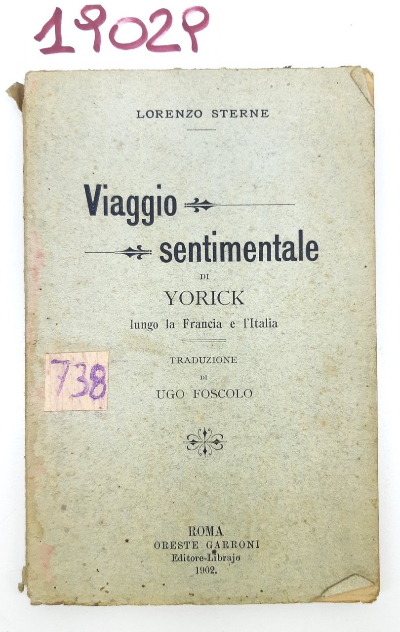 Lorenzo Sterne Viaggio sentimentale di Yorick lungo la Francia e … | Immagine principale