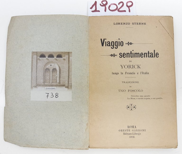 Lorenzo Sterne Viaggio sentimentale di Yorick lungo la Francia e … | Immagine Gallery 3