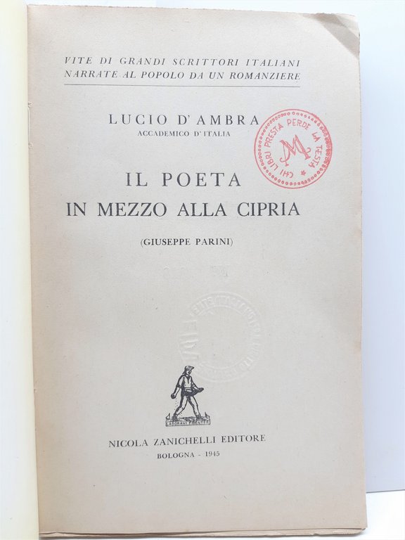 Lucio D'ambra Il Poeta In Mezzo Alla Cipria Zanichelli 1945 | Immagine Gallery 3