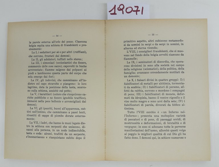 Luigi De Blasi Primi orizzonti danteschi Conte editore 1966