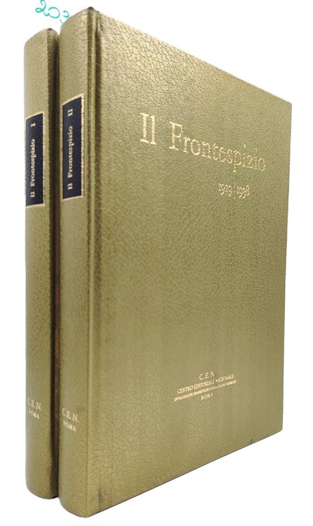 Luigi Fallacara Il frontespizio 1929-1938 due volumi C.E.N. 2° edizione …