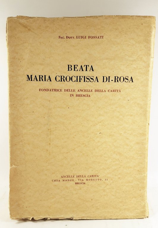 Luigi Fossati Beata Maria Crocifissa di Rosa Brescia 1940 autografato | Immagine Gallery 3