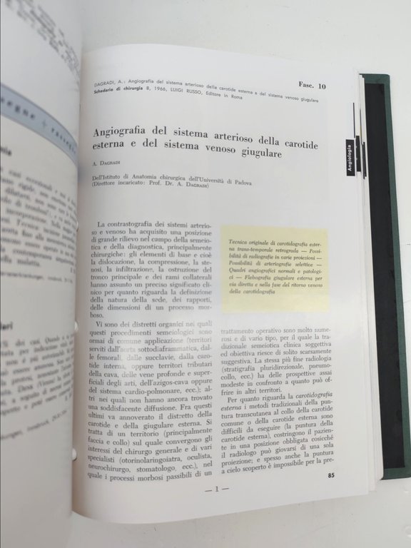 Luigi Russo Schedario di chirurgia 4 volumi 1964 copia numero …