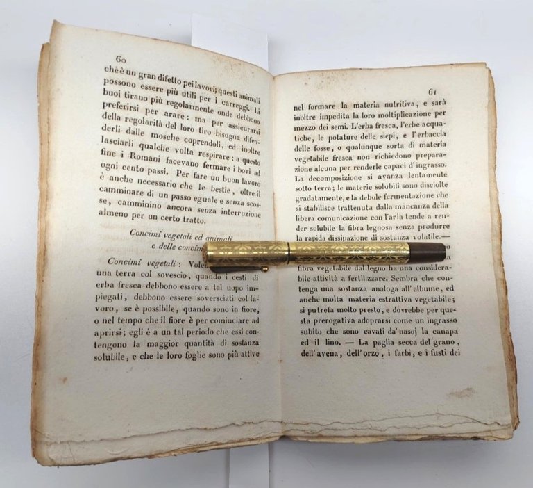 M. A. Brunetti Manuale di agricoltura 1830 Torino Giuseppe Pomba