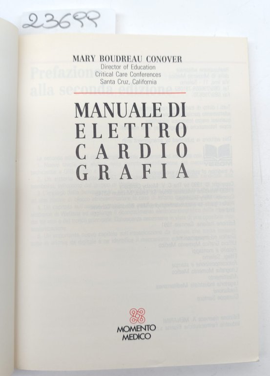 M. B. Conover Manuale di elettrocardiografia Momento Medico 1991 | Immagine Gallery 3