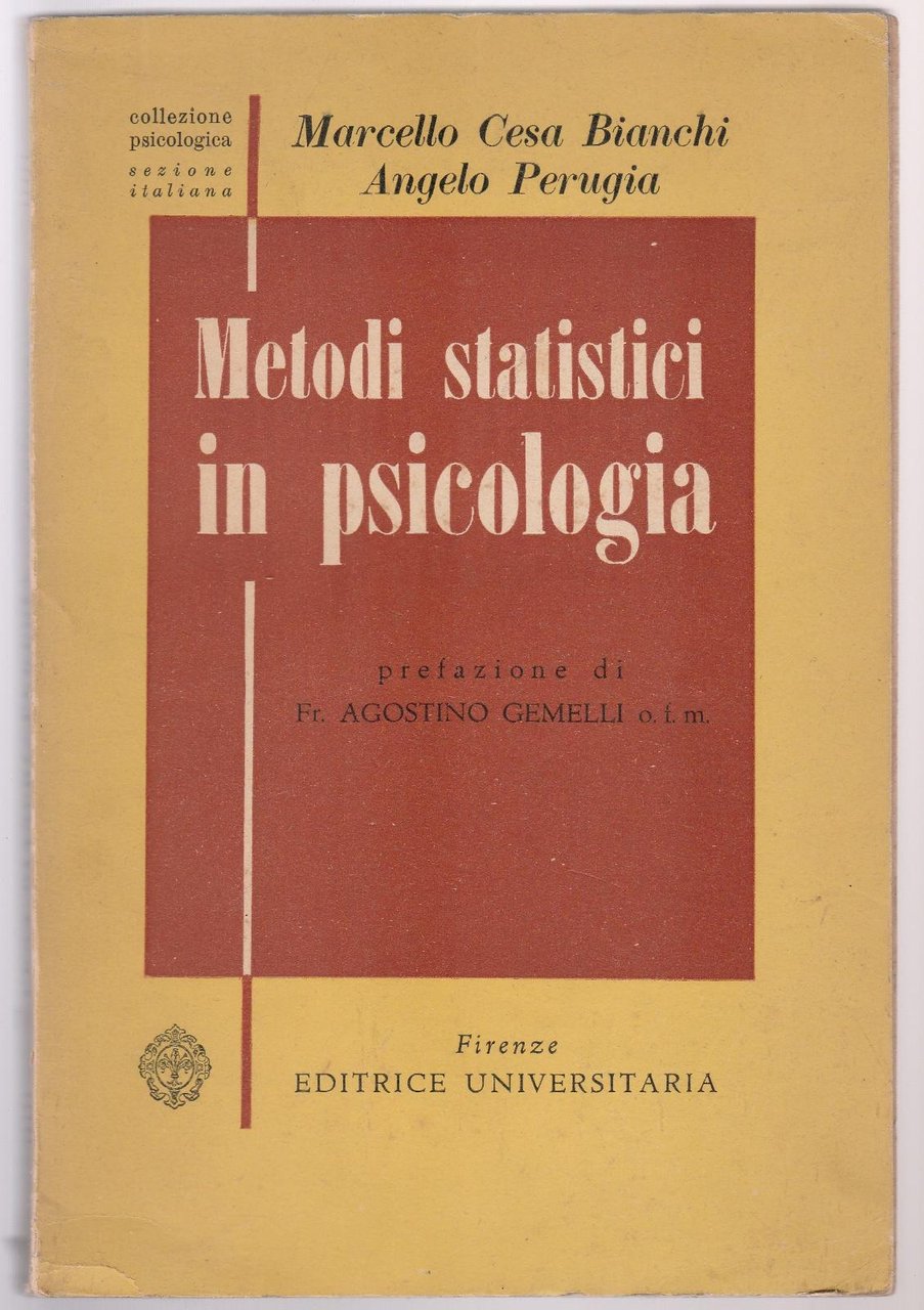 M. C. Bianchi A. Perugia Metodi Statistici In Psicologia Ed. …