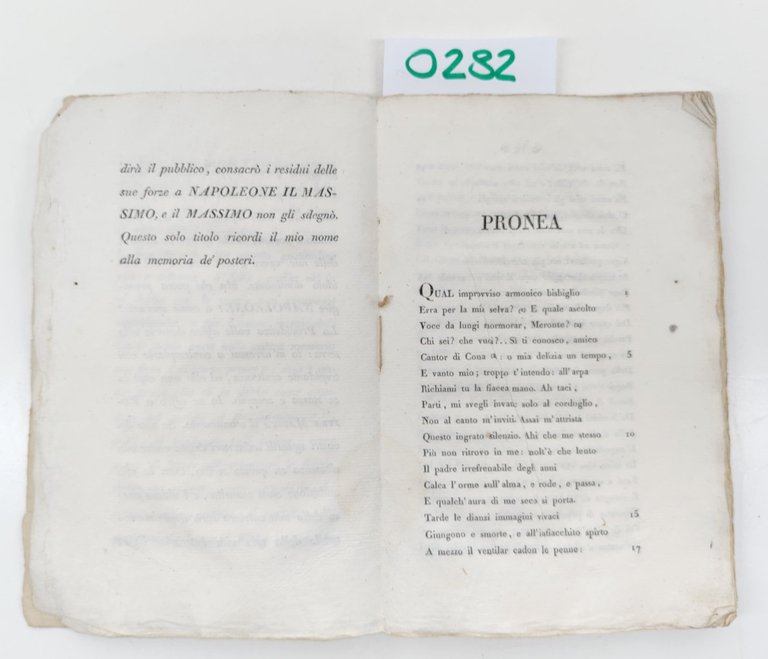 M. Cesarotti Pronea componimento epico 3° edizione con alcune annotazioni …