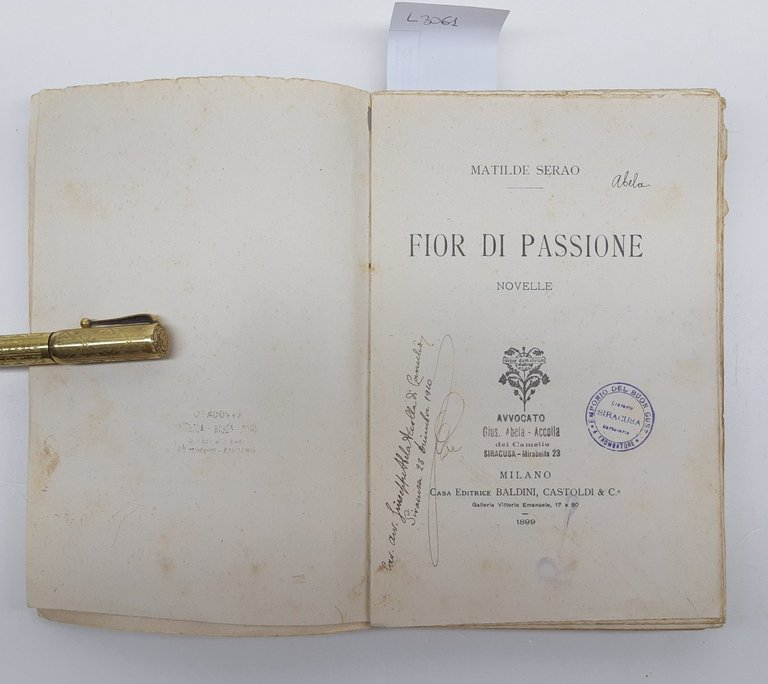 M. Serao Fior Di Passione Novelle Baldini & Castoldi 1899 … | Immagine Gallery 4