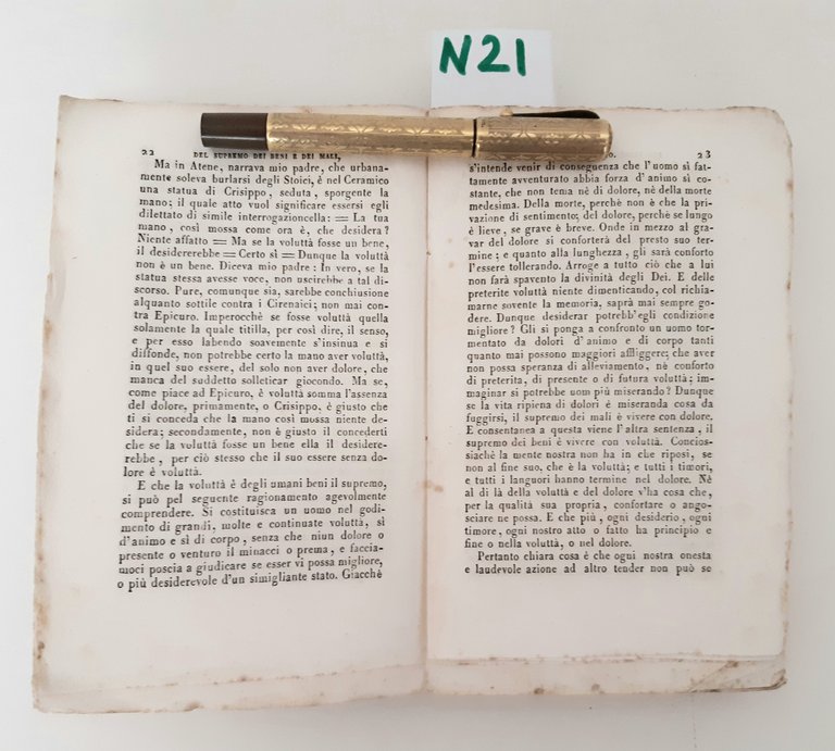 Tullio Cicerone Del Supremo dei beni e dei mali libri …