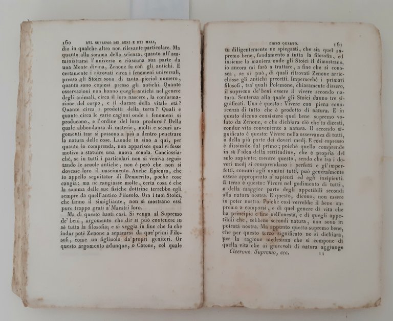 Tullio Cicerone Del Supremo dei beni e dei mali libri …