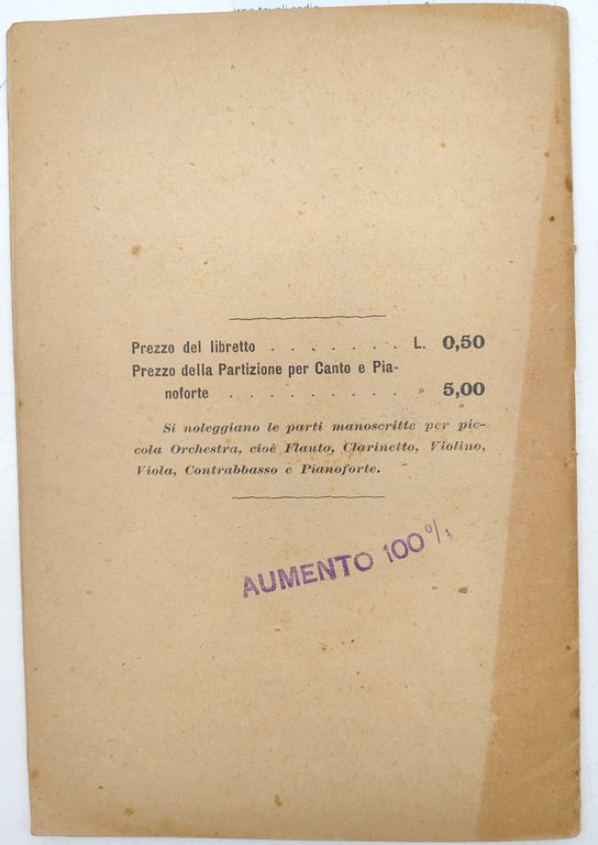 Maestro Gaudenzio Operette in prosa e musica in due atti … | Immagine Gallery 6