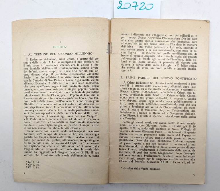 Magistero n. 49 Redemptor hominis lettera enciclica di Giovanni Paolo …