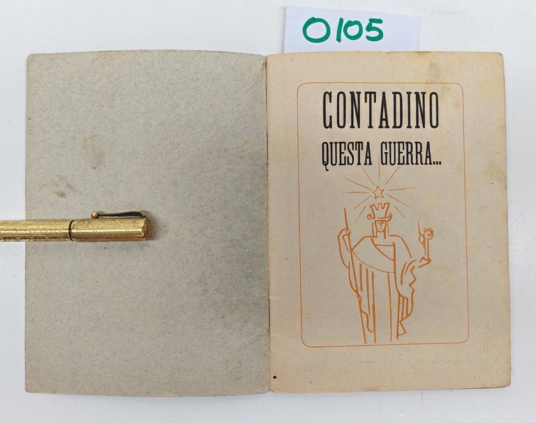 Contadino questa guerra opuscolo di propaganda di Manlio Pompei editrice …