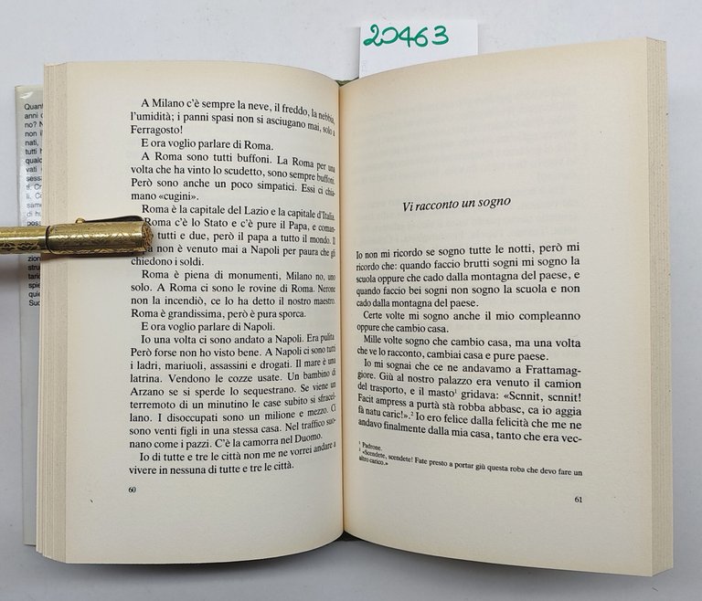 Marcello D'Orta Io speriamo che me la cavo Mondadori XVI …