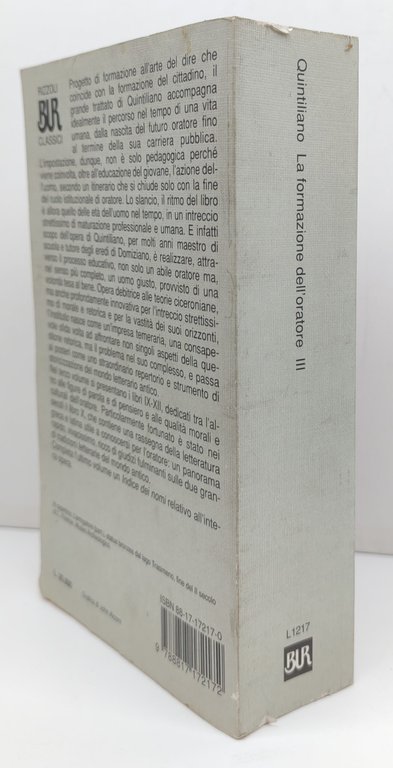 Marco Fabio Quintiliano La formazione dell'oratore 3 volumi 1° edizione … | Immagine Gallery 11