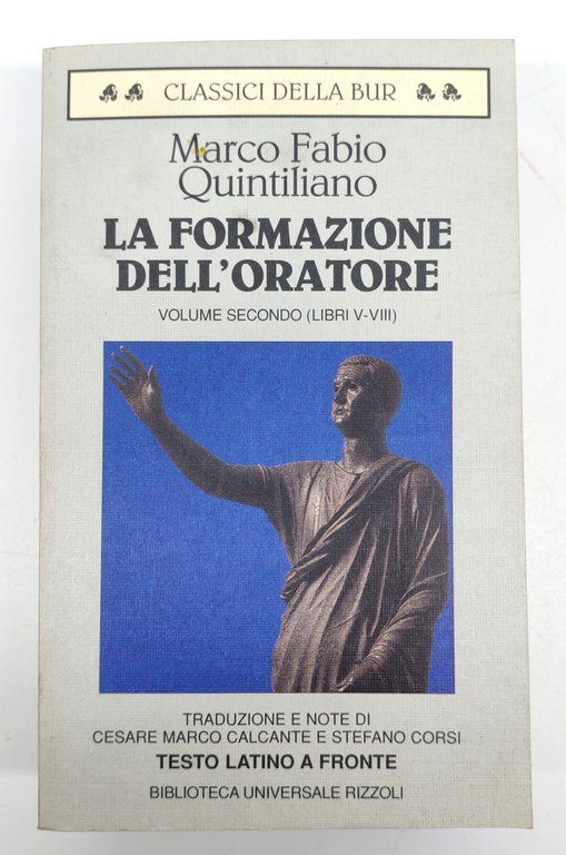 Marco Fabio Quintiliano La formazione dell'oratore 3 volumi 1° edizione … | Immagine Gallery 6