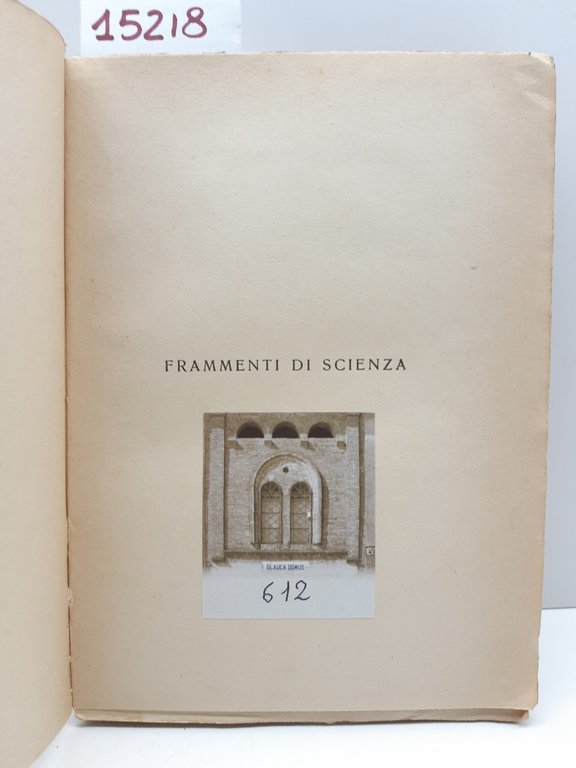 Mario Musella Frammenti di Scienza Napoli Idelson 1927 | Immagine Gallery 3