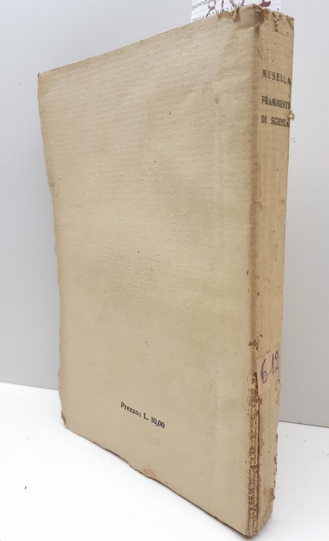 Mario Musella Frammenti di Scienza Napoli Idelson 1927