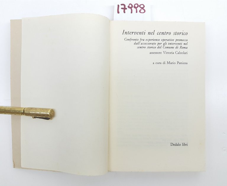 Mario Panizza Interventi nel centro storico Dedalo 1978 | Immagine Gallery 4