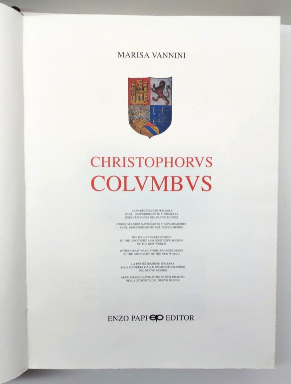 Marisa Vagnini Christophorus Columbus Enzo Papi editore 1992 | Immagine Gallery 5