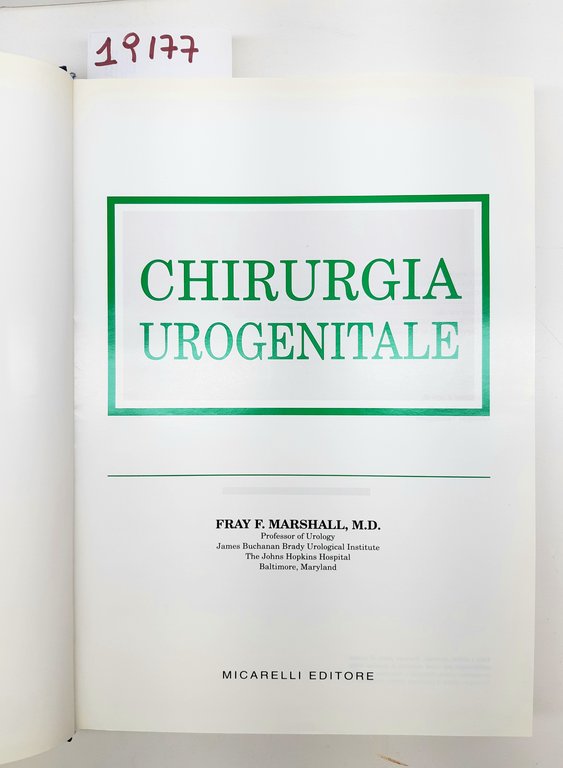 Marshall Chirurgia urogenitale Micarelli 1993